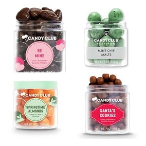 NEW Sealed Candy Club Gourmet Candy 9 Jars Of Gourmet High Quality Candy